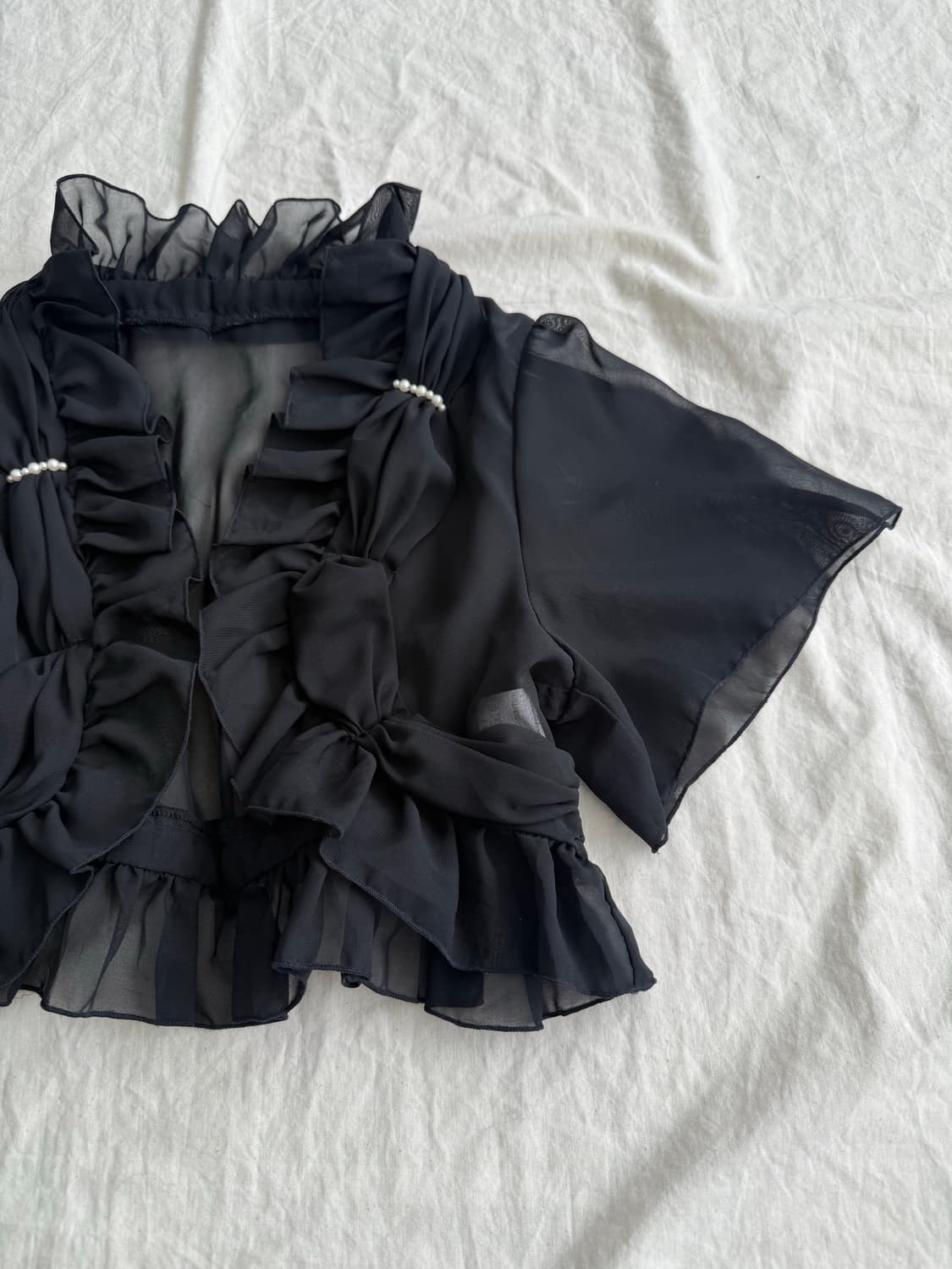 블랙 페어리 로딕 로걀 크롭 볼레로 상품이미지3