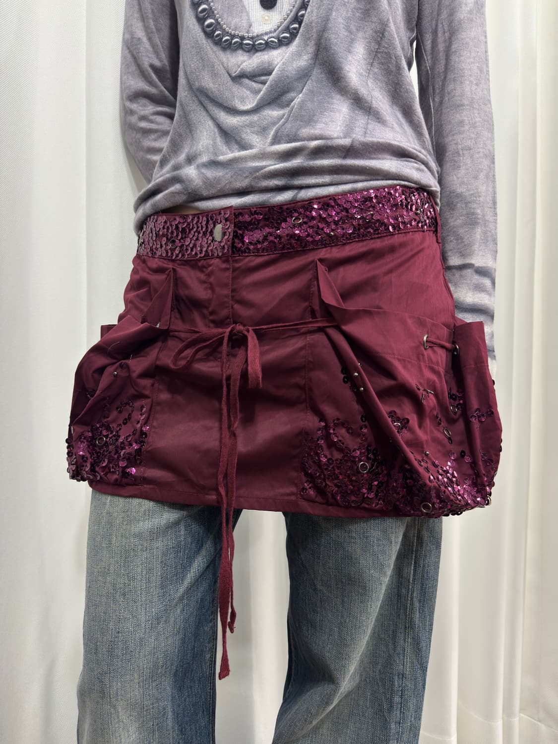 sisley spangle mini skirt 상품이미지1
