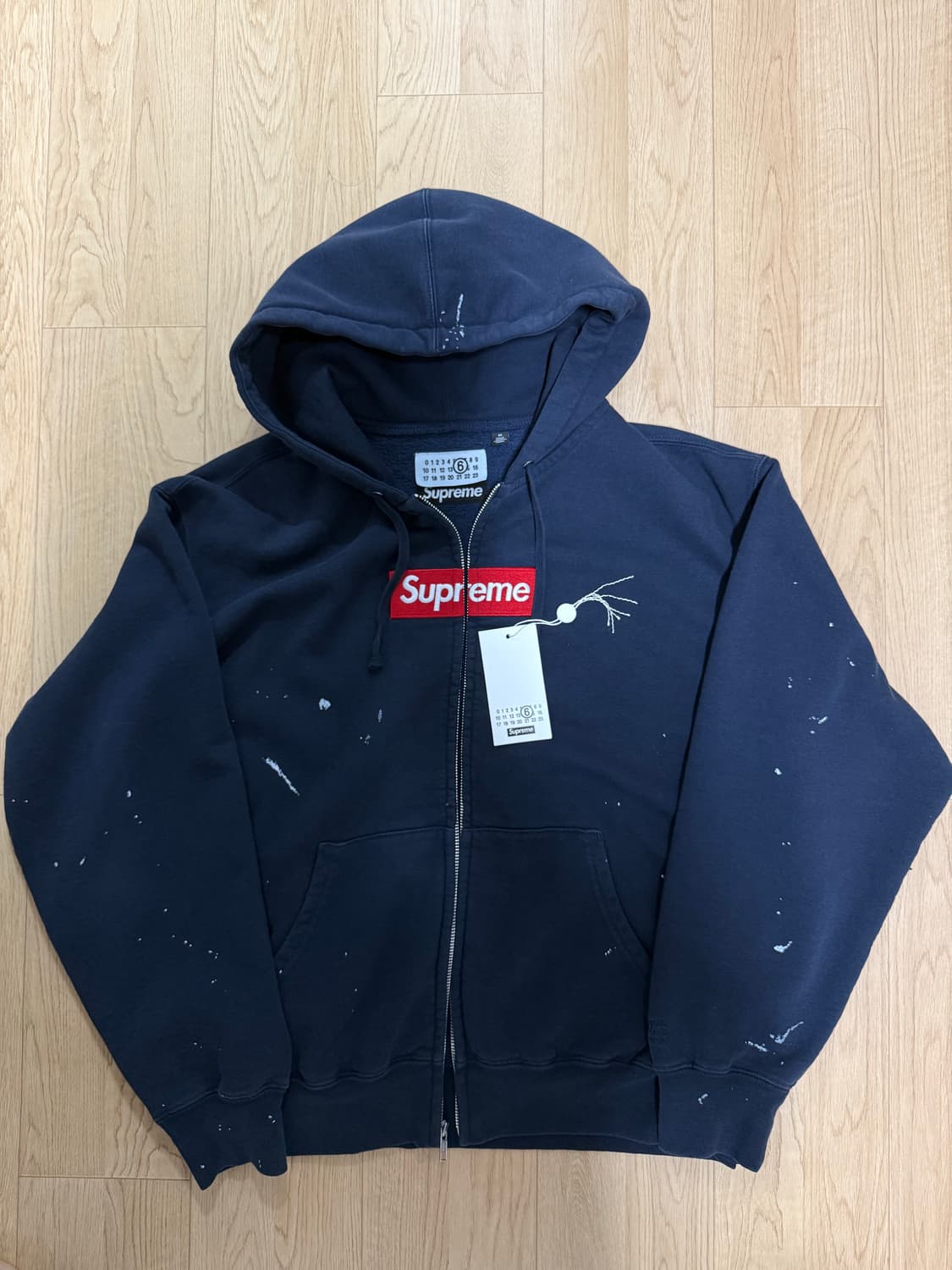 [M] 슈프림 마르지엘라 후드집업 네이비 상품이미지2