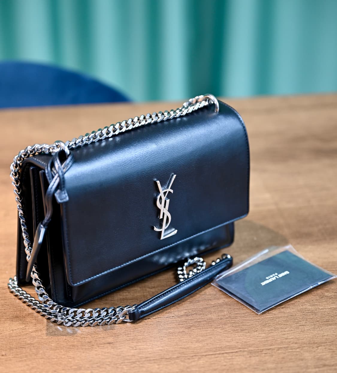 입생로랑 선셋 블랙 체인백 크로스백 숄더백 상품이미지2