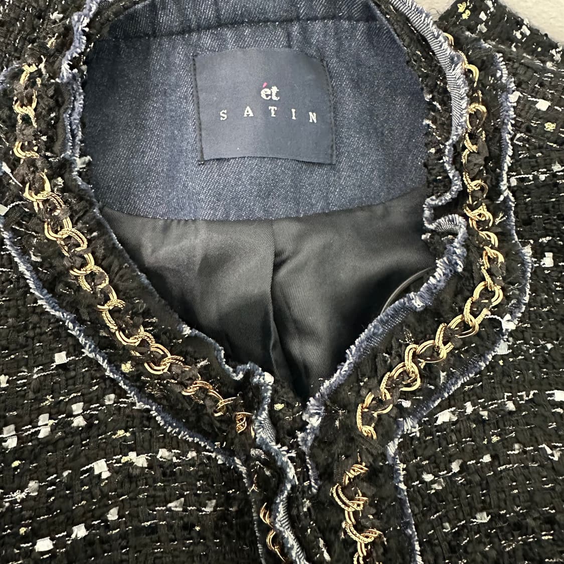 샤틴 트위드 코트 55 상품이미지3