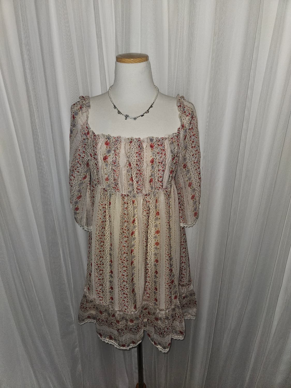 dinard raptis 빈티지 로즈가든 플라워 드레스 상품이미지1