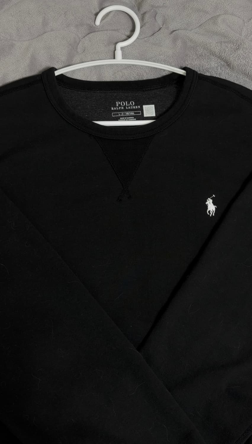 [정품] 폴로 블랙 화이트포니 맨투맨L 상품이미지1