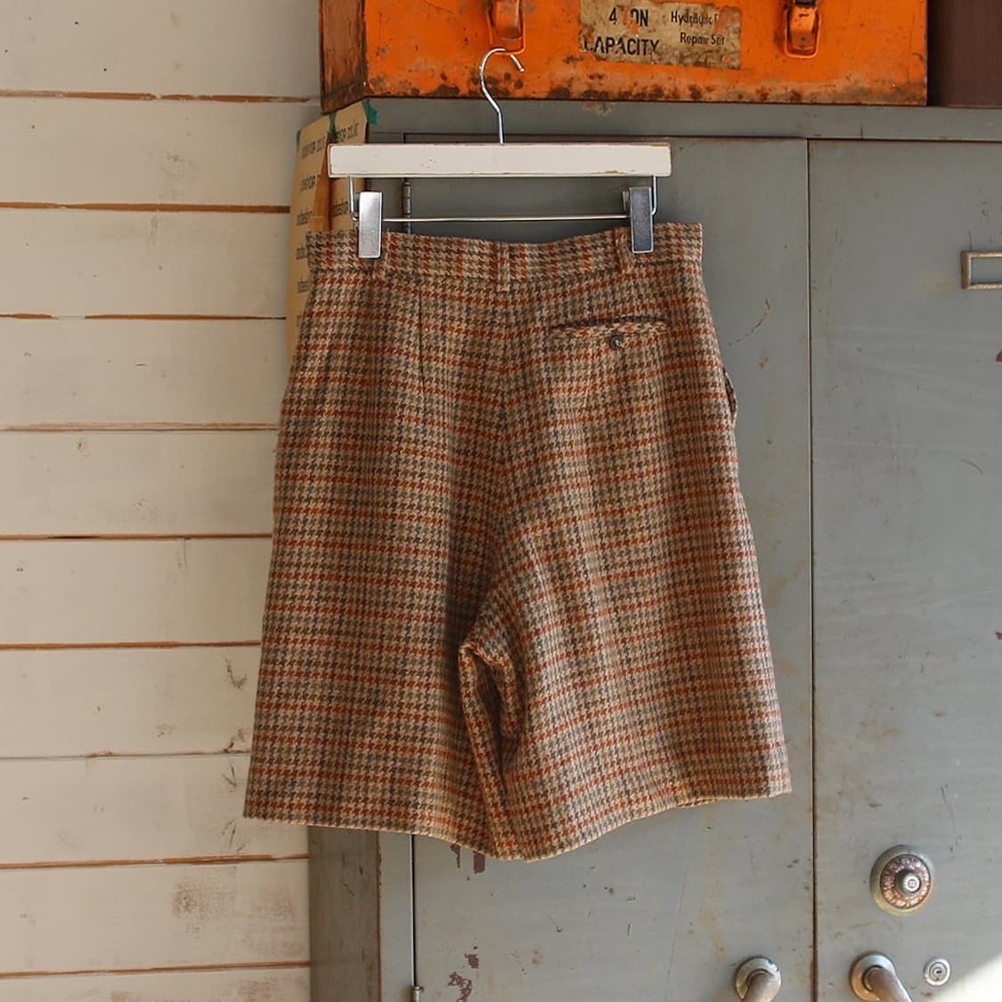 RAFAH 하운즈투스 체크 모직 반바지 (여성용 28) 상품이미지3