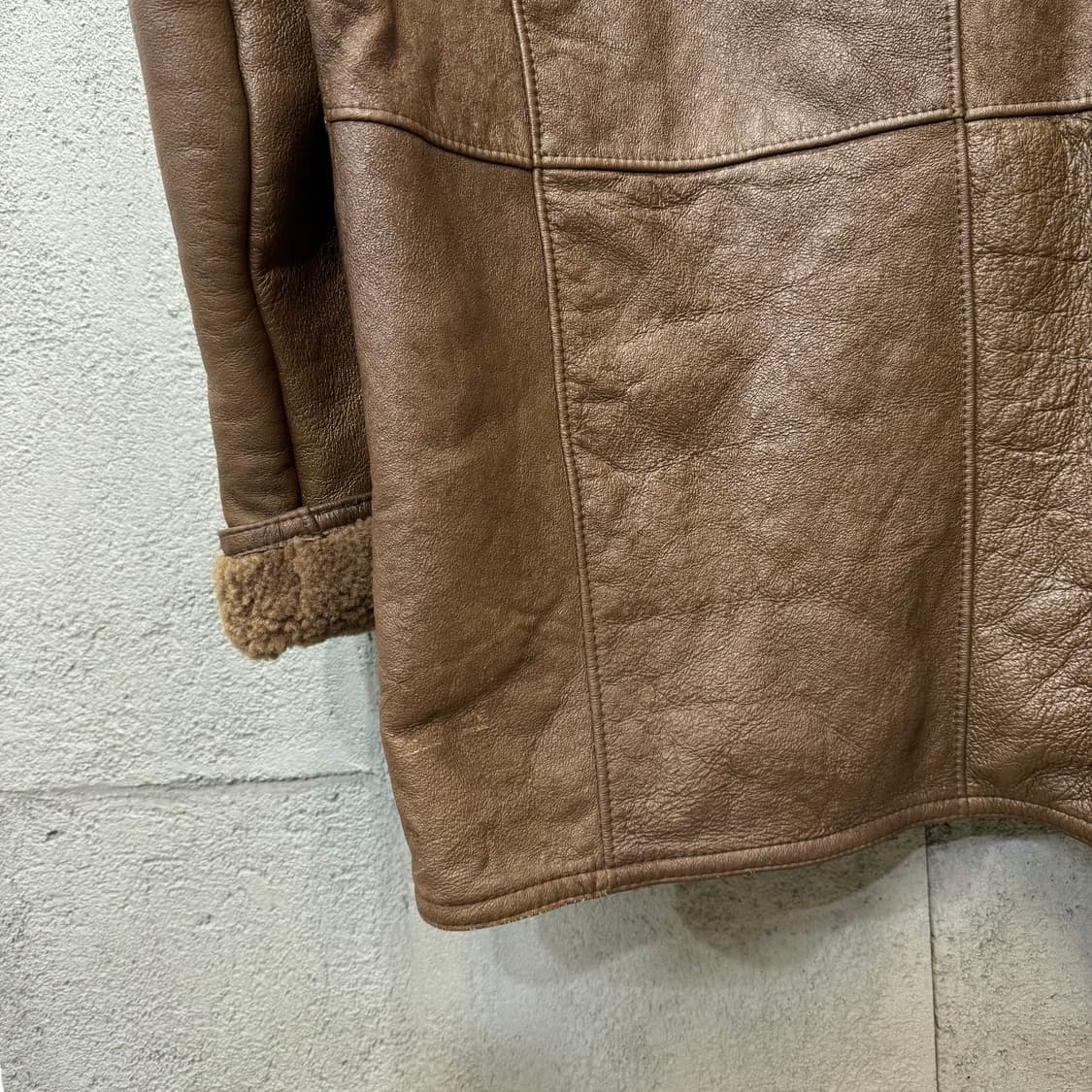 Nordstrom Brass Plum 양가죽 무스탕 (XL)   상품이미지6