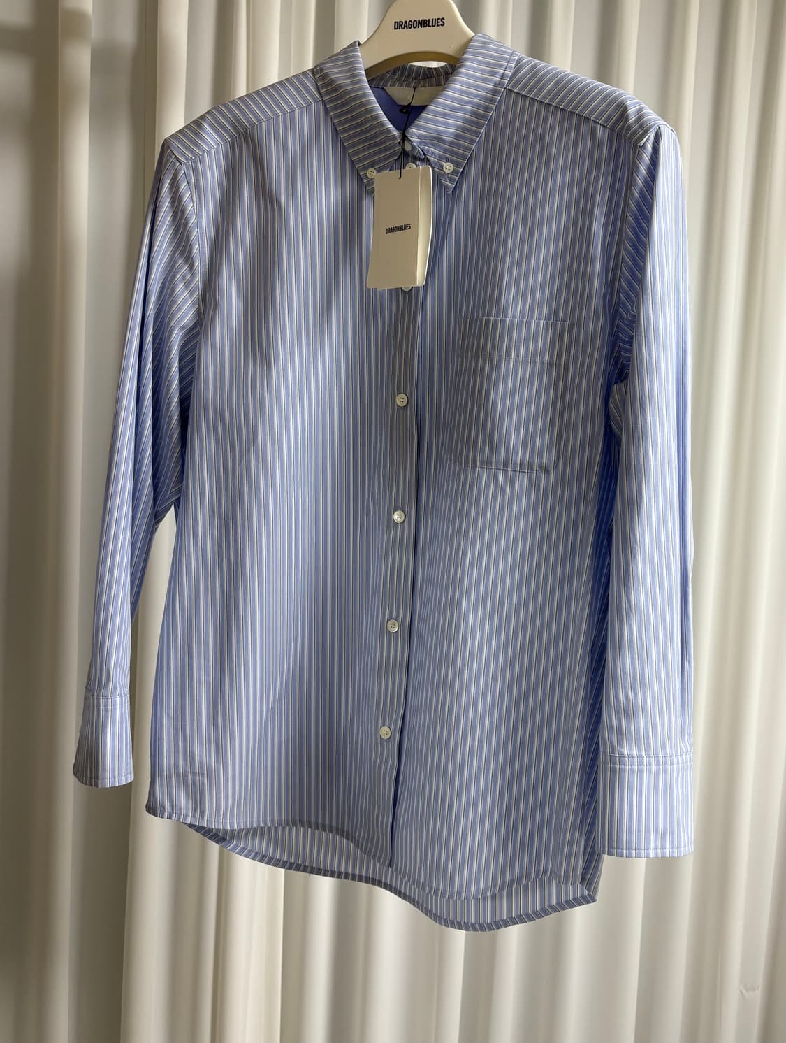 드래곤블루스 플랫 패디드 셔츠 - 블루 스트라이프 상품이미지2
