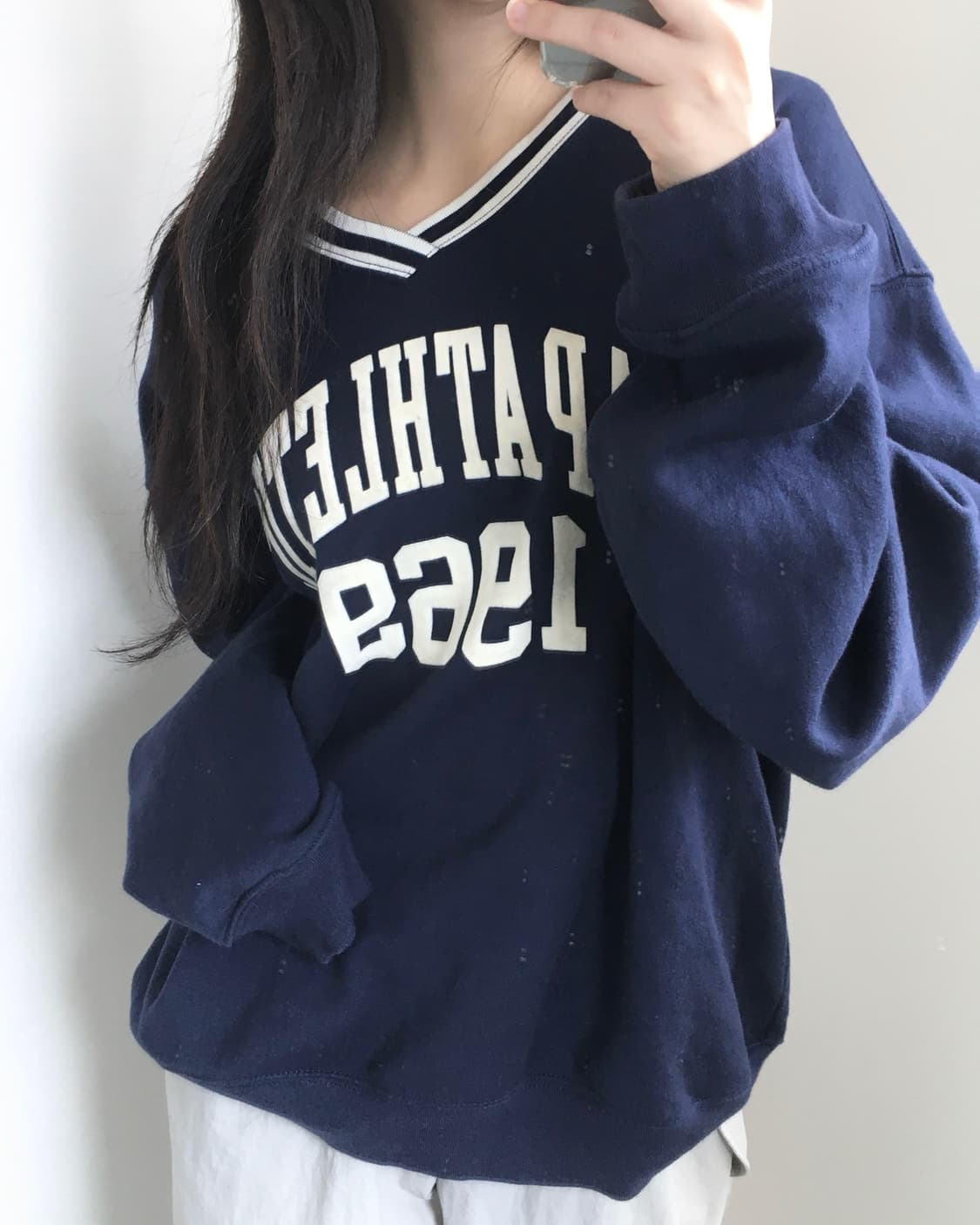 Gap 갭 네이비 어센틱 크리켓 맨투맨  상품이미지2