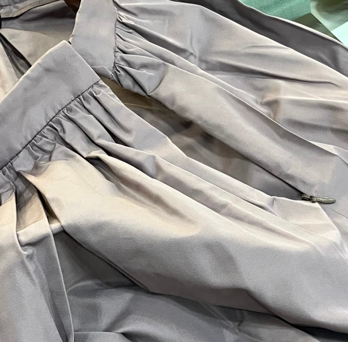 미우미우 라벤더 나일론 미니 스커트 40 상품이미지5