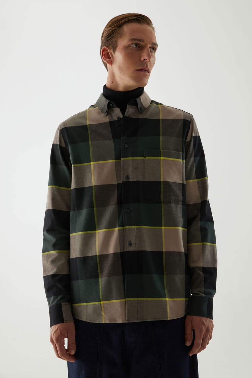 [코스] 페널 체크 셔츠 상품이미지1