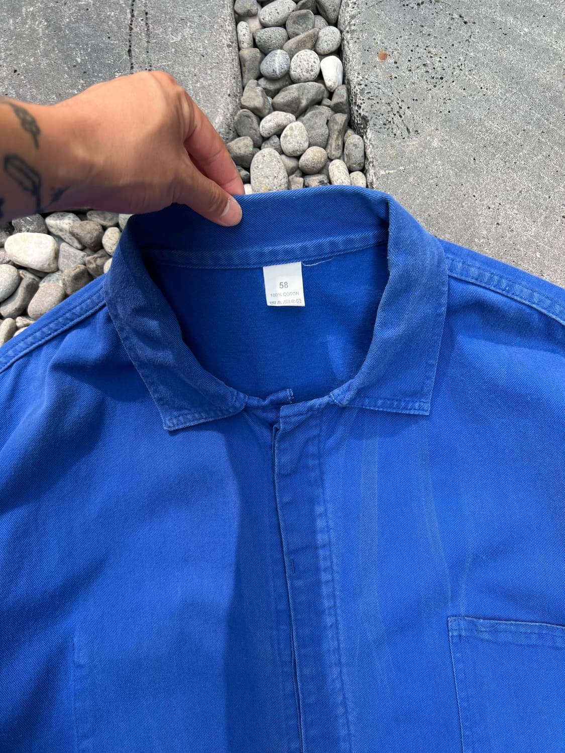 OLD VINTAGE SUN FADED WASHING 프렌치워크자켓 상품이미지7