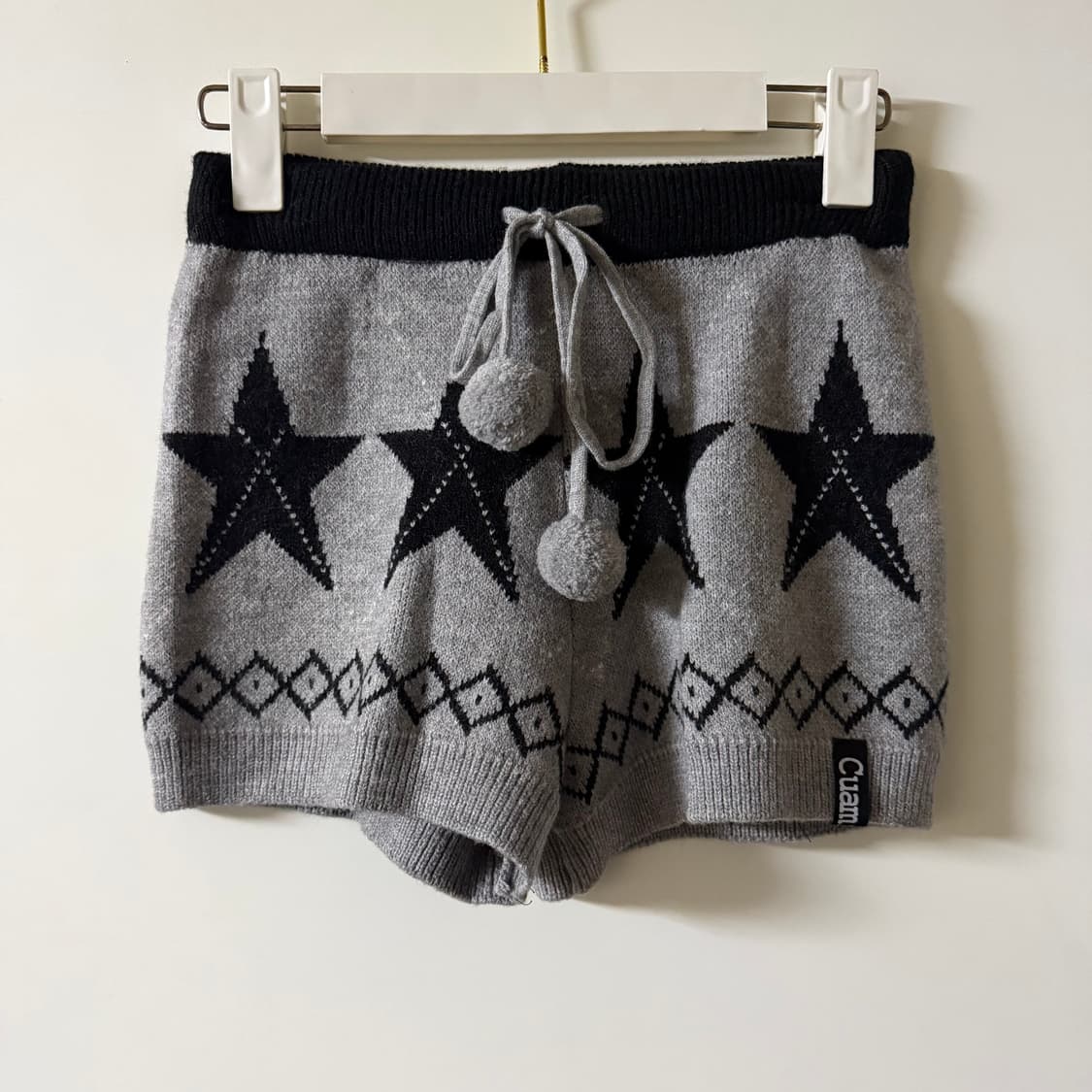 새상품 여자 니트 방울 반바지 (그레이) 상품이미지1