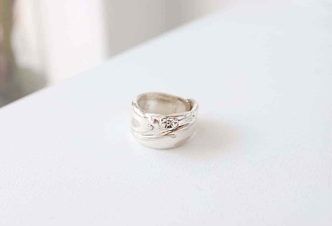 1950s 빈티지스푼으로 제작된 빈티지반지 스푼링 101680 상품이미지2