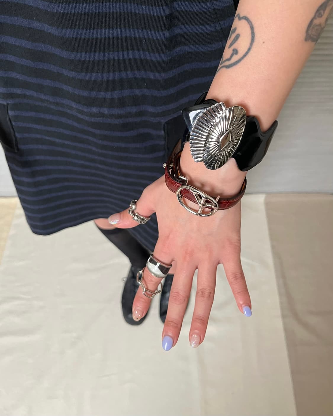 Toga pullar braclet 콘초 지그재그 팔찌 토가 아카이브  상품이미지6