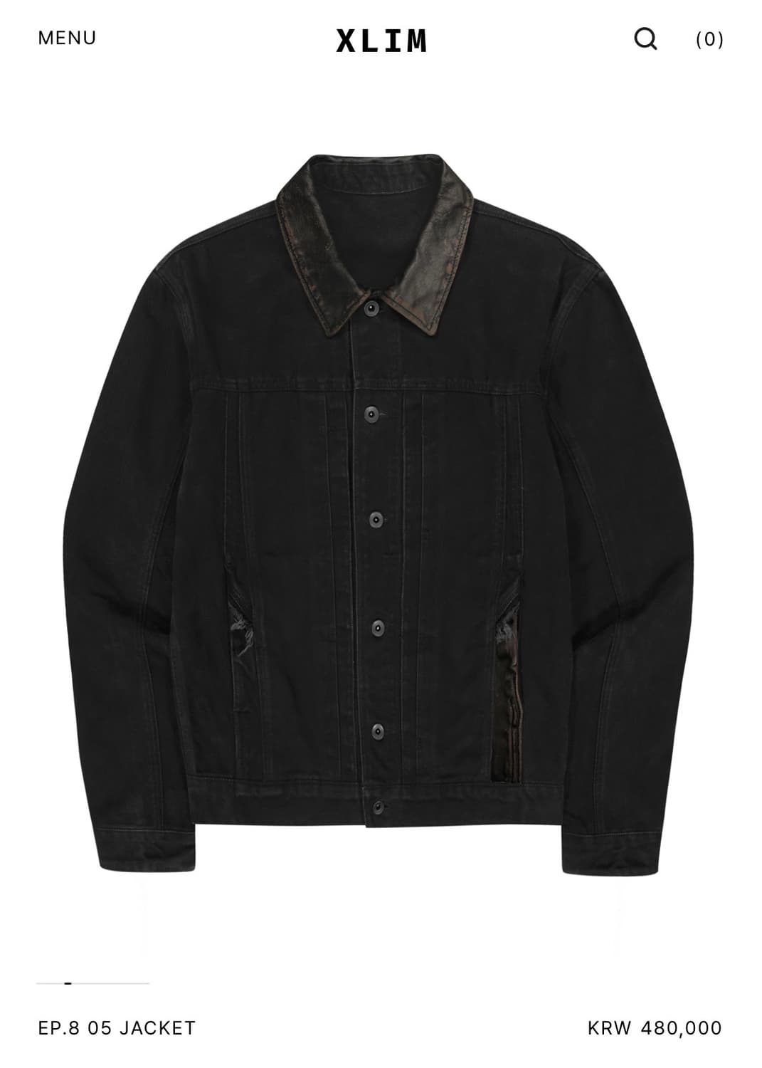 [구매] M 엑슬림 ep8 05 자켓 블랙 상품이미지1