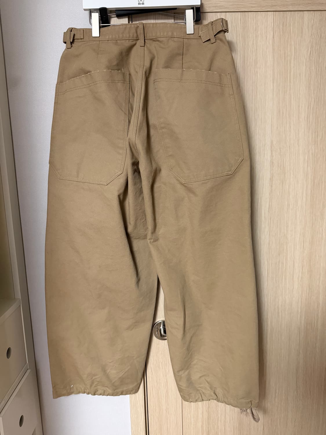 MJD cavas 3D knee pants beige L size 상품이미지3