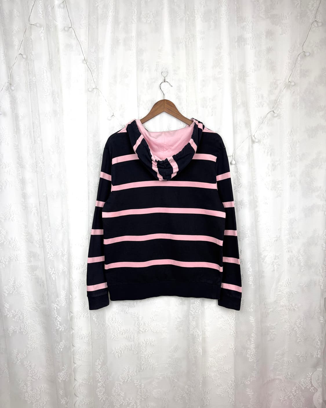 HANG TEN Navy Pink Stripe Hoodie 상품이미지3