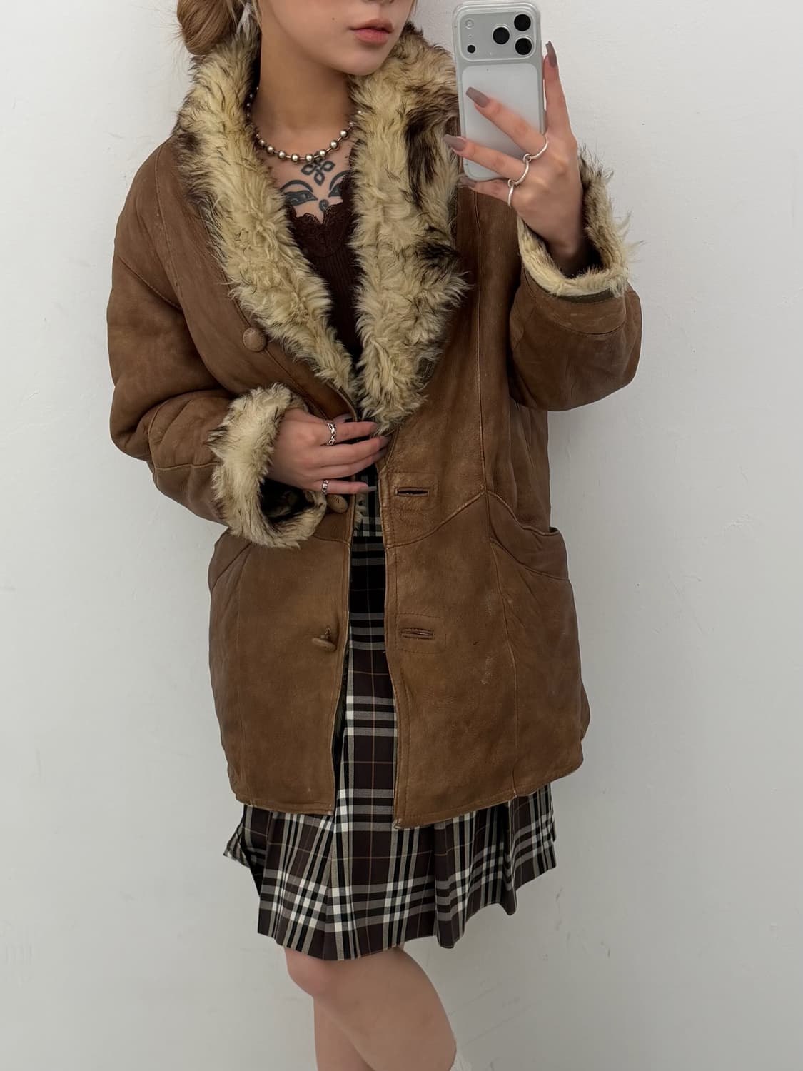 시어링 퍼카라 양가죽 자켓 상품이미지2