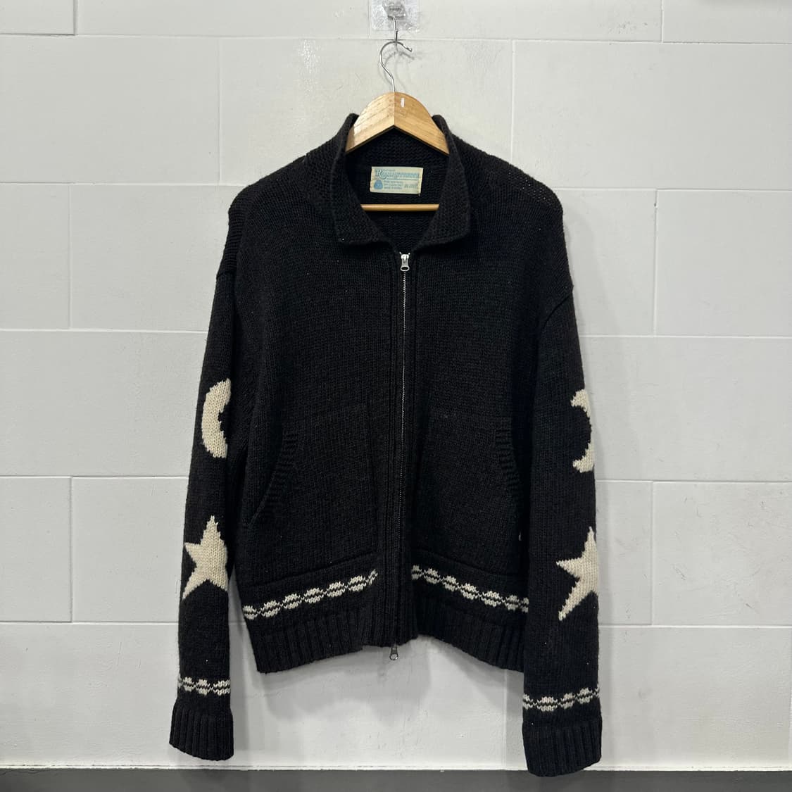 빈티지 니트 집업 상품이미지1