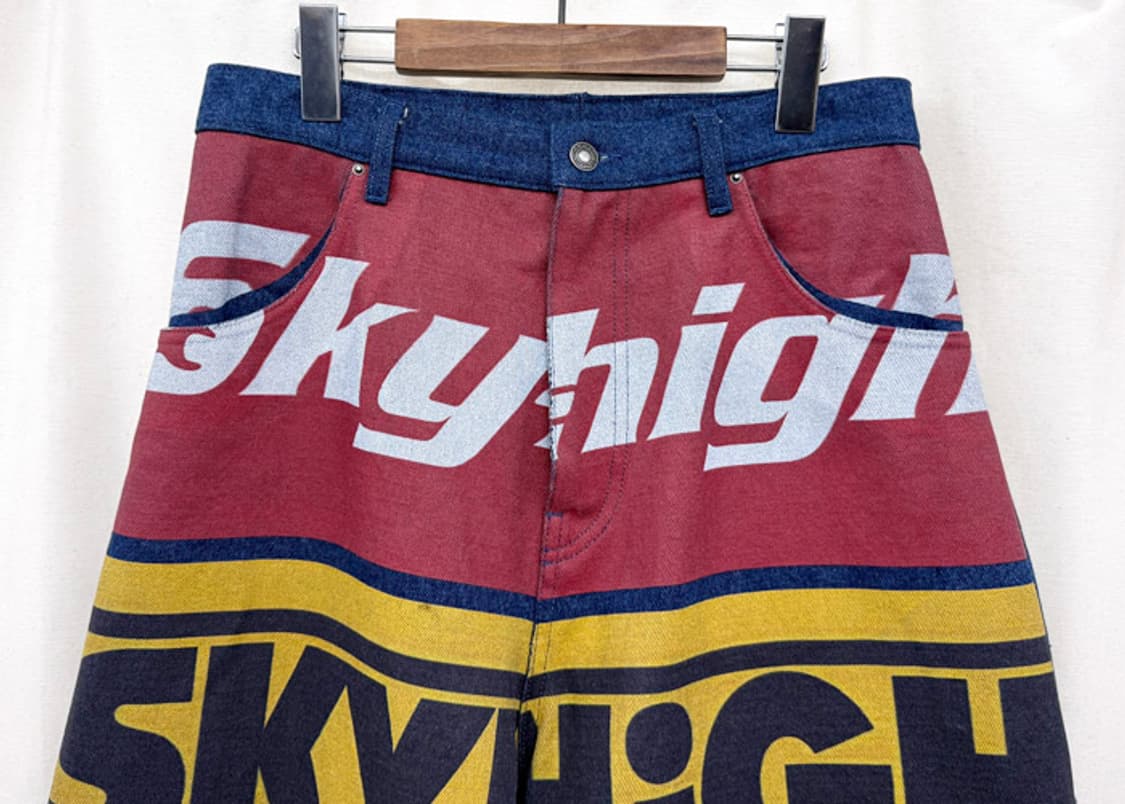 SKY HIGH FARMS 스카이 하이 팜 워크웨어 프린트 데님 쇼츠 상품이미지4