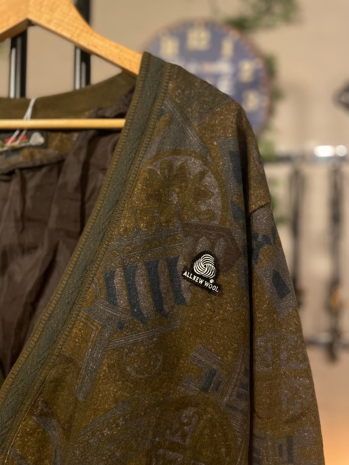 오버핏 패턴 가디건 상품이미지2