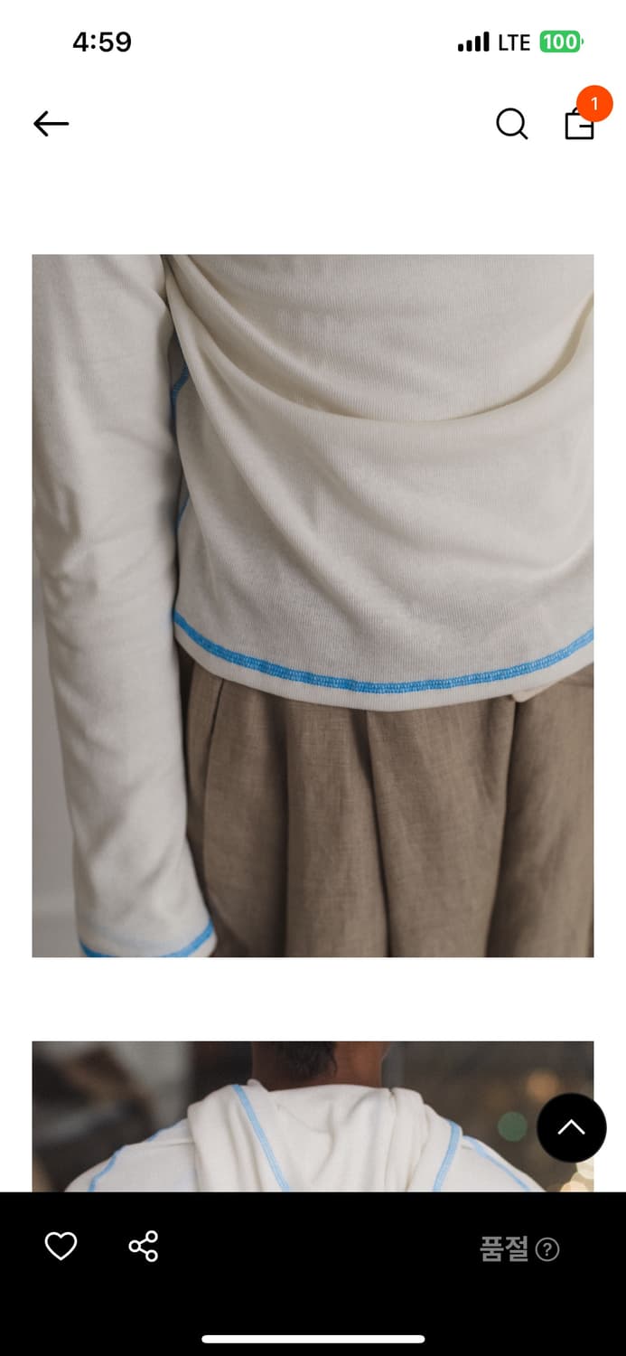 베이스레인지 cast hoodie S 사이즈 상품이미지3