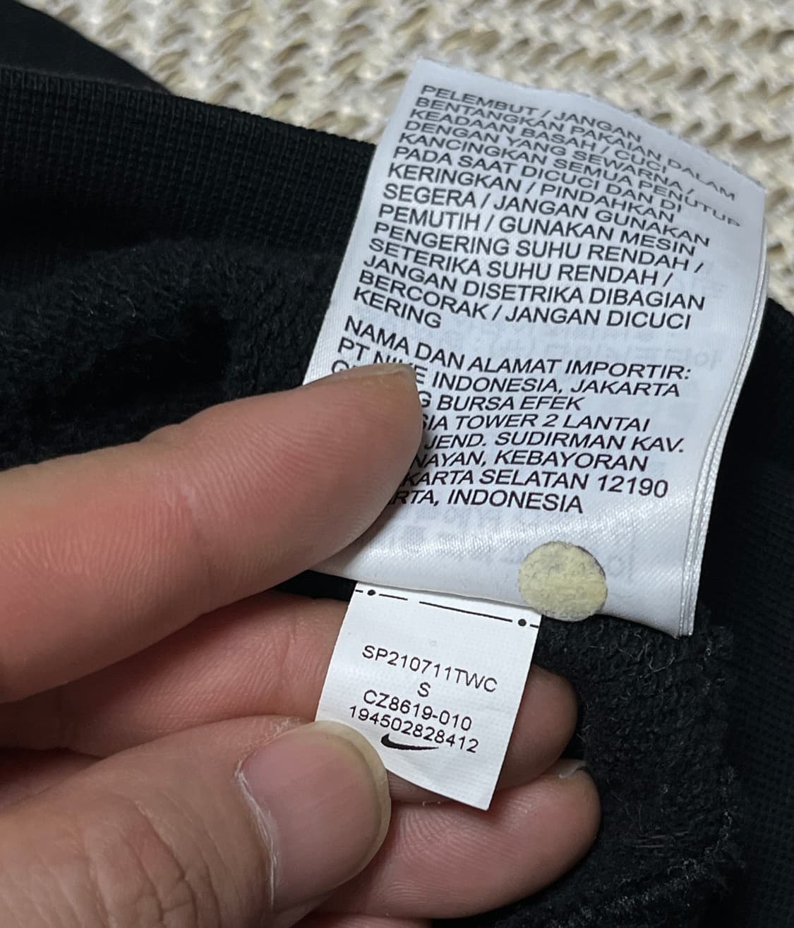 나이키 에어 오버핏 크롭 후드집업 S 상품이미지8