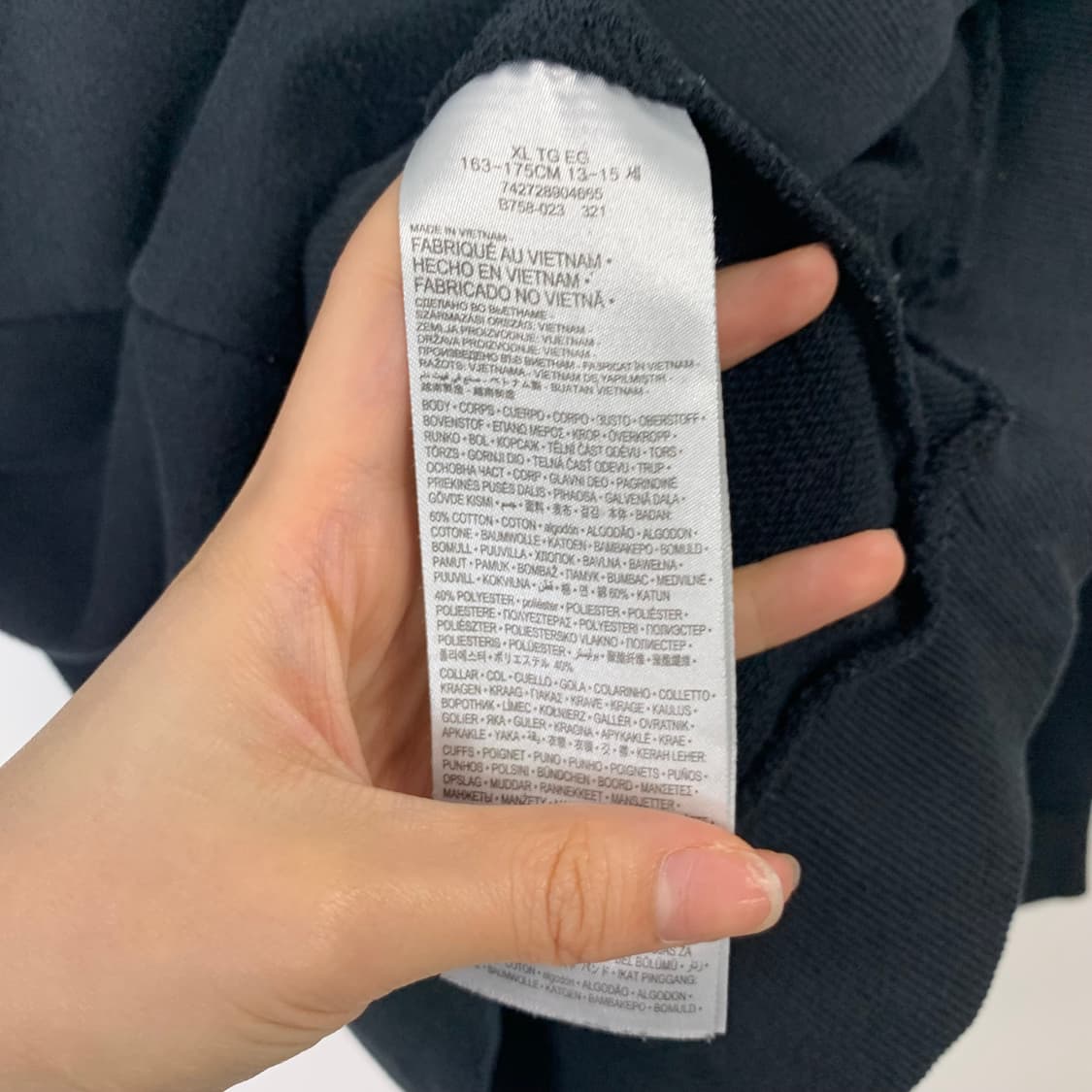 컨버스 y2k 와투케 카모 스타 블랙 맨투맨 상품이미지4