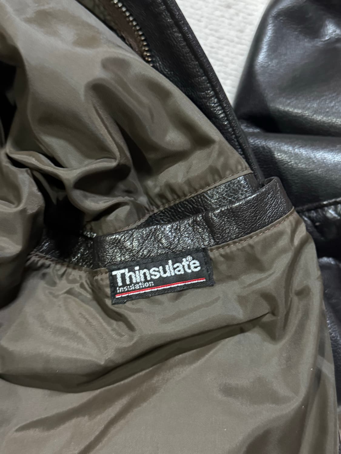 90s USA 엘엘빈 A-2 레더 자켓 42사이즈 상품이미지6