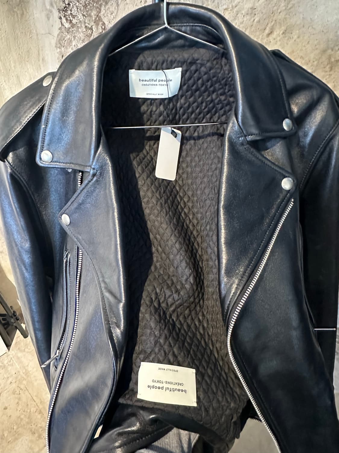 뷰티플피플 더블 엔드 빈티지 레더 레이싱 자켓 상품이미지7