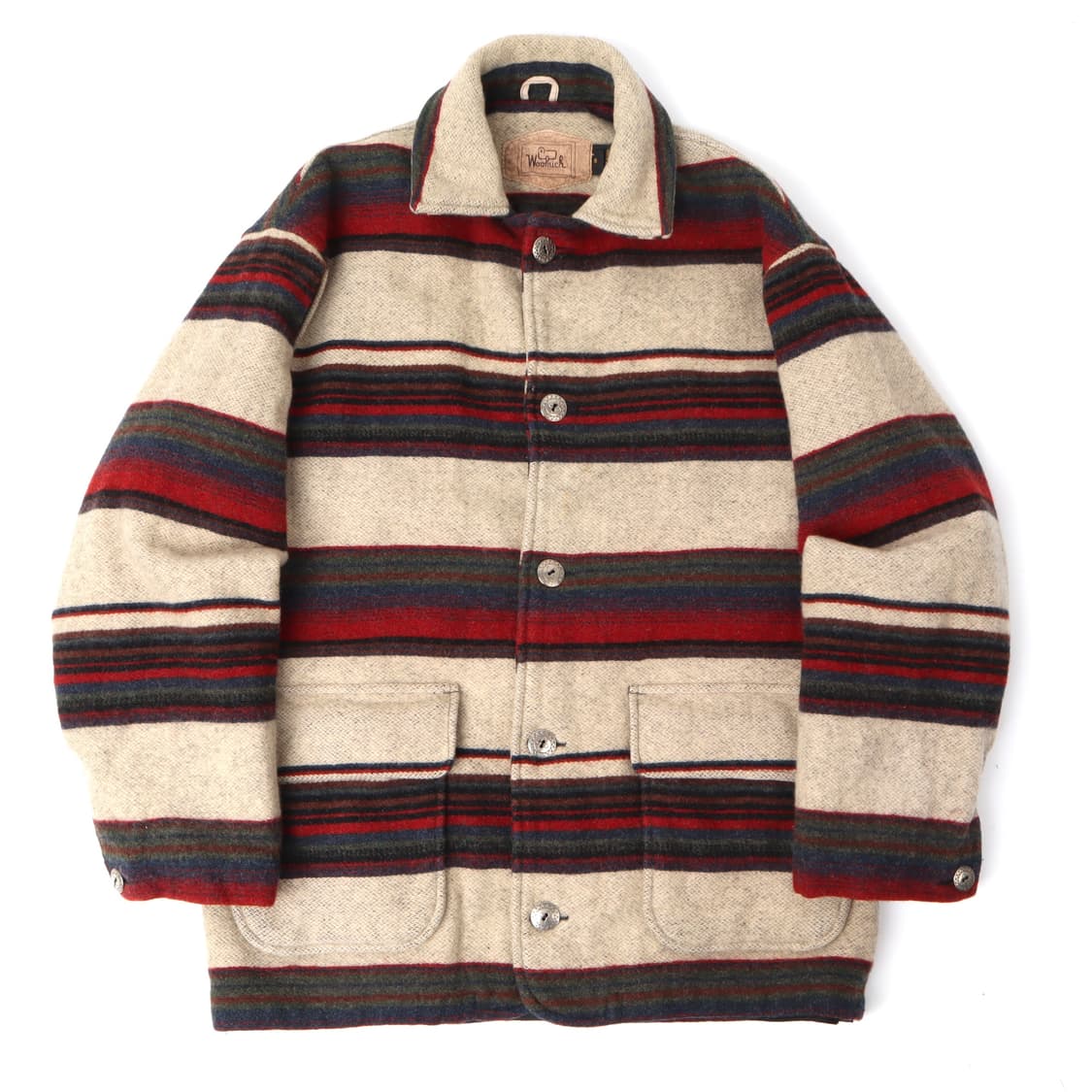 90s Woolrich 울리치 써모라이트 블랭킷 코트 상품이미지1