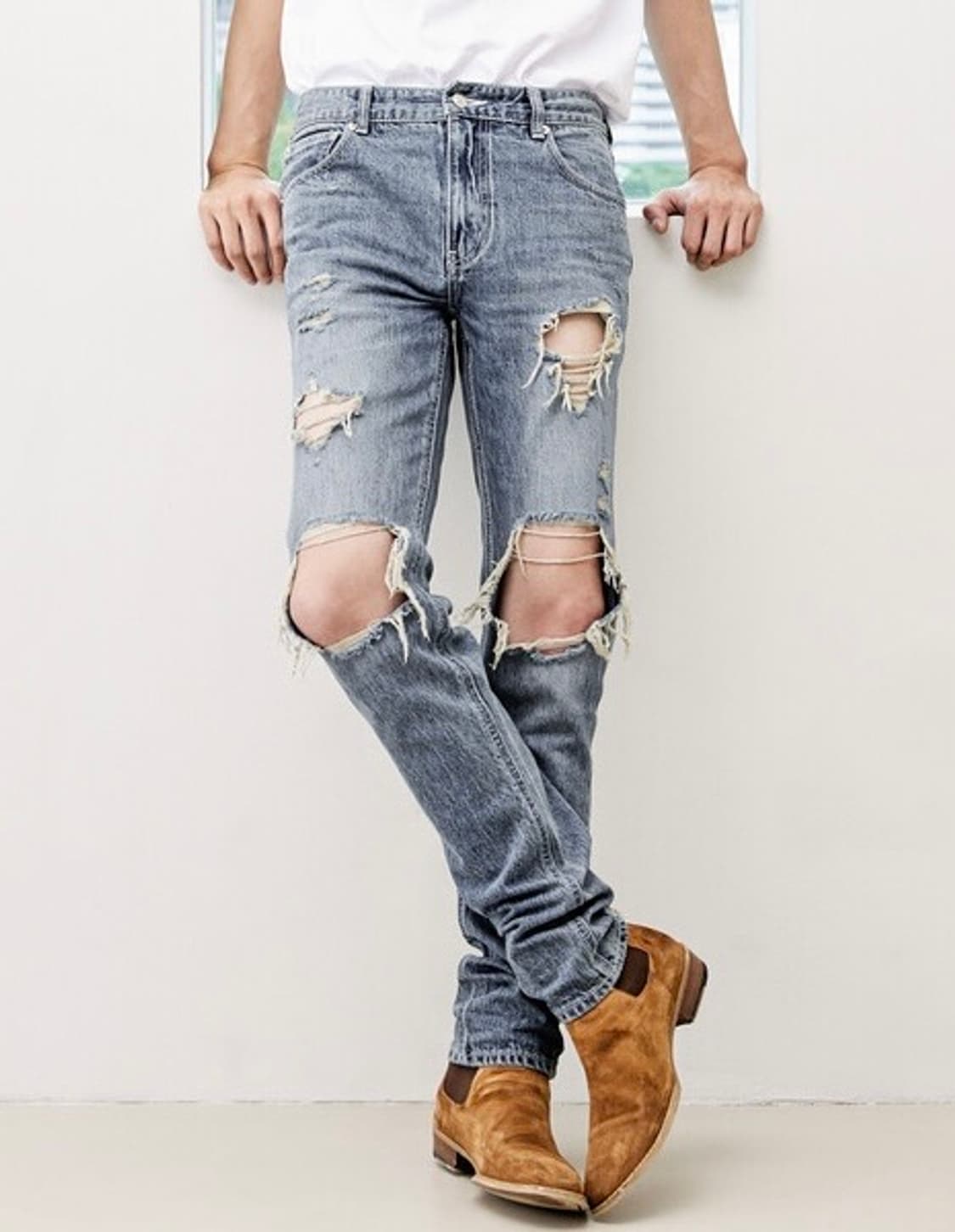 락시크 언노운 옴므 퓨어 데미지 데님 진 상품이미지4