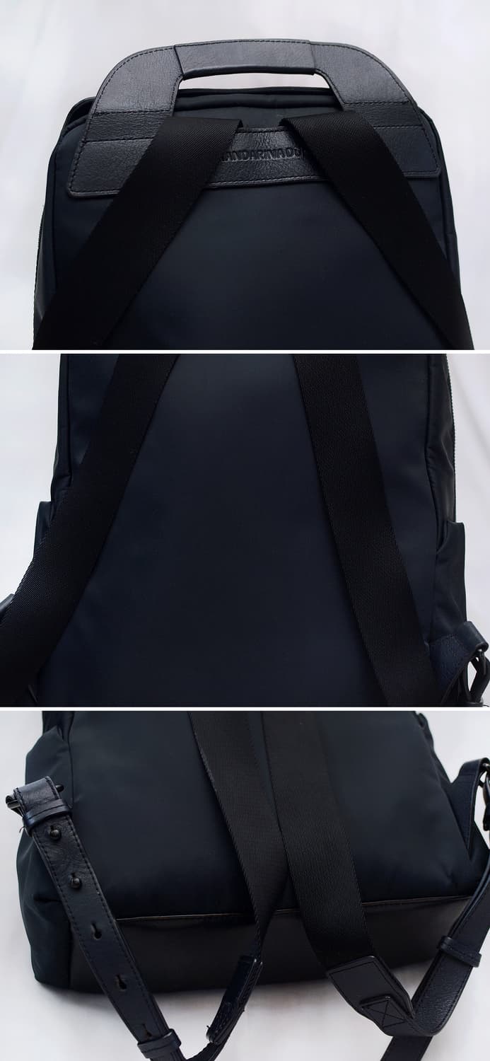 만다리나덕 네오 (NEO) 풀그레인 레더 캔버스 백팩 상품이미지6