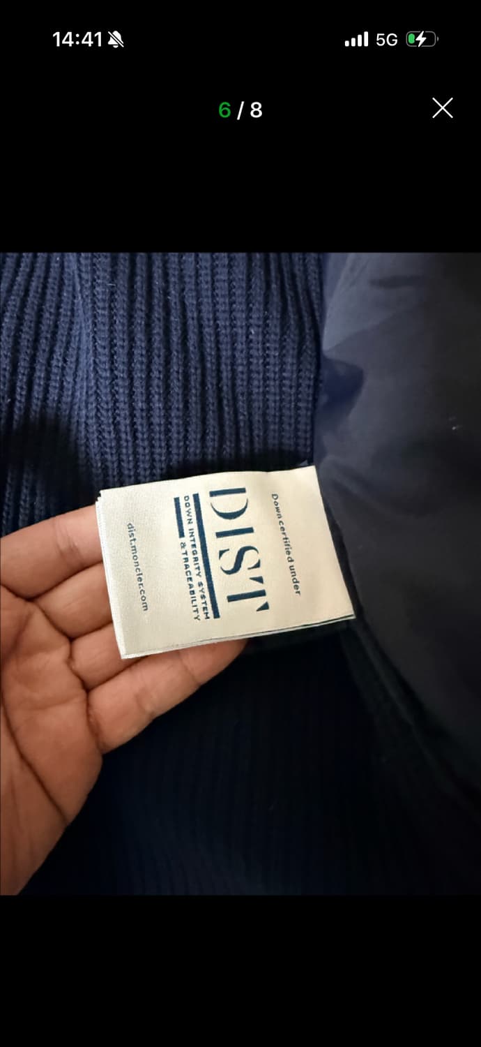 (실착1회)몽클레어  로고패치 니트패딩 팝니다 상품이미지5