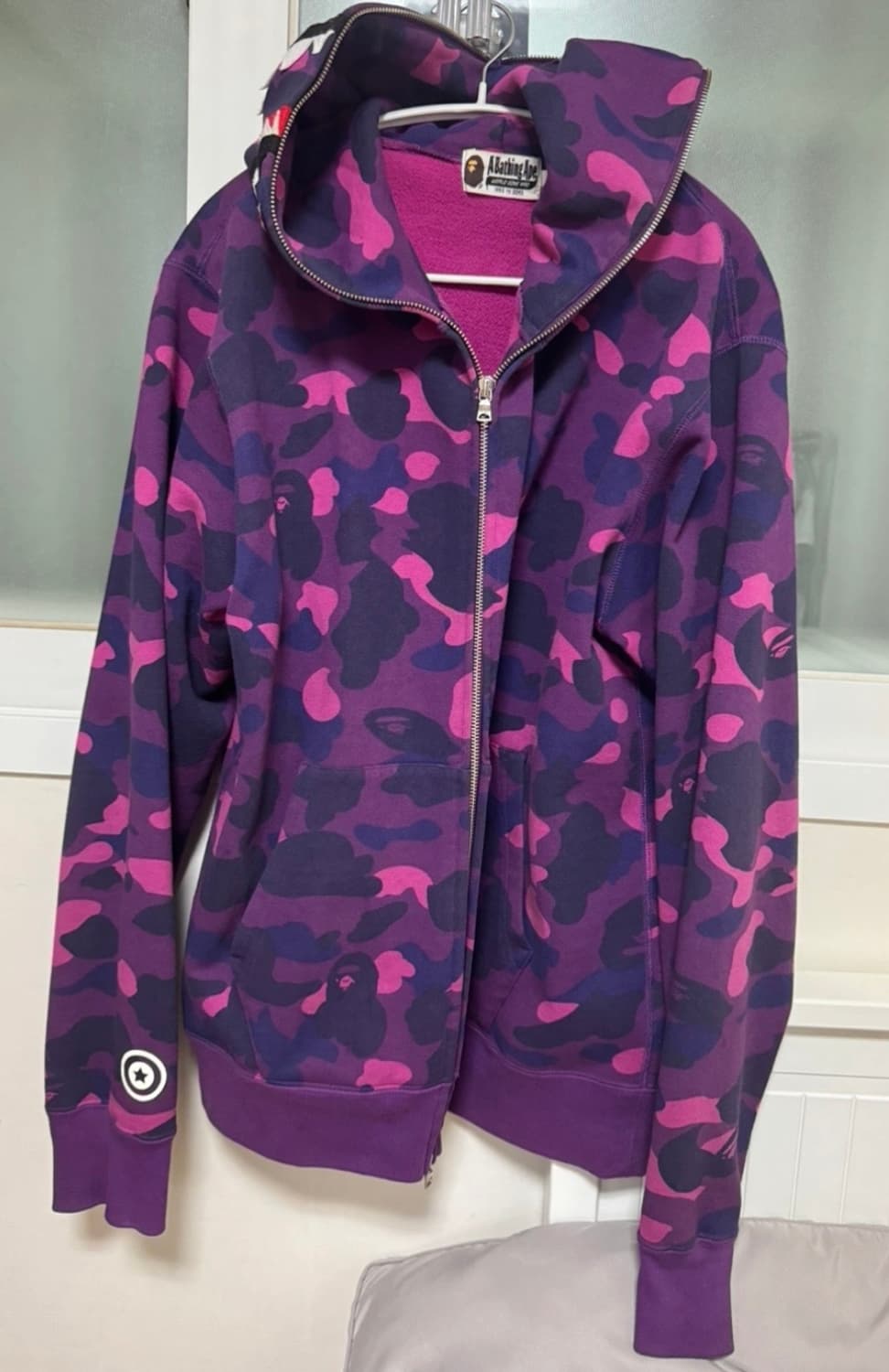 베이프 샤크 후드집업 퍼플 BAPE Color Camo Shark Ful 상품이미지1