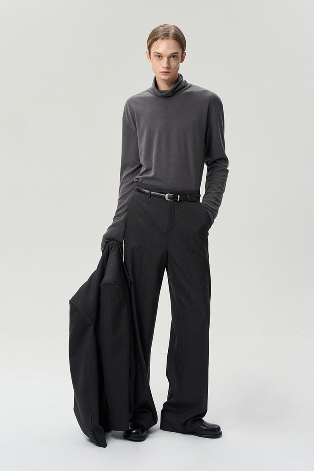 RE RHEE 스트라이프 스트레이트 트라우저 상품이미지1