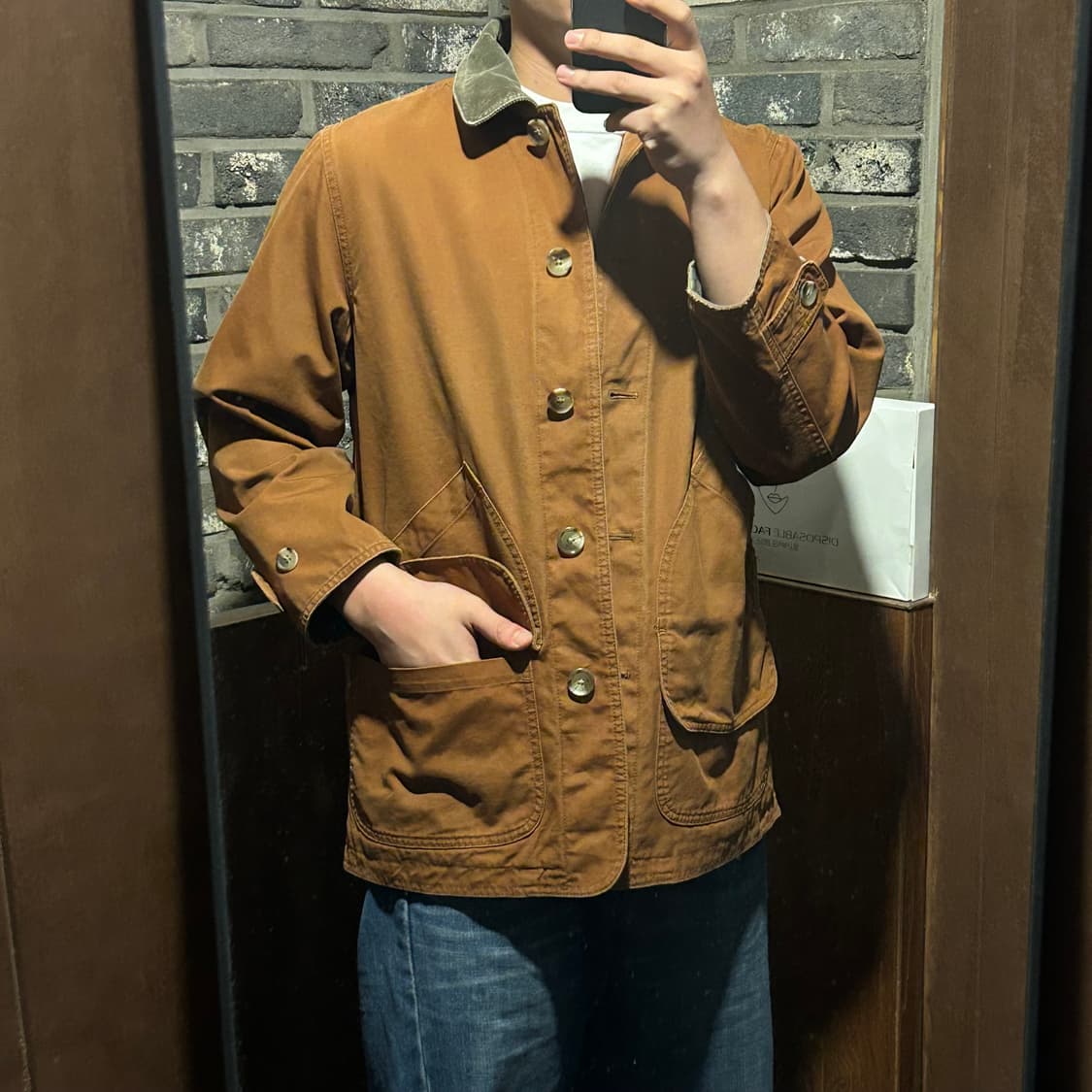 M) 랜즈엔드 코듀로이 반 코트 헌팅 자켓 상품이미지9