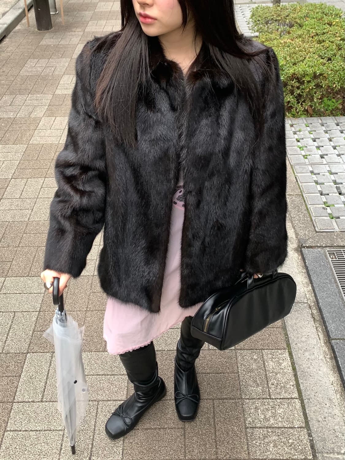 Black mink coat 상품이미지4