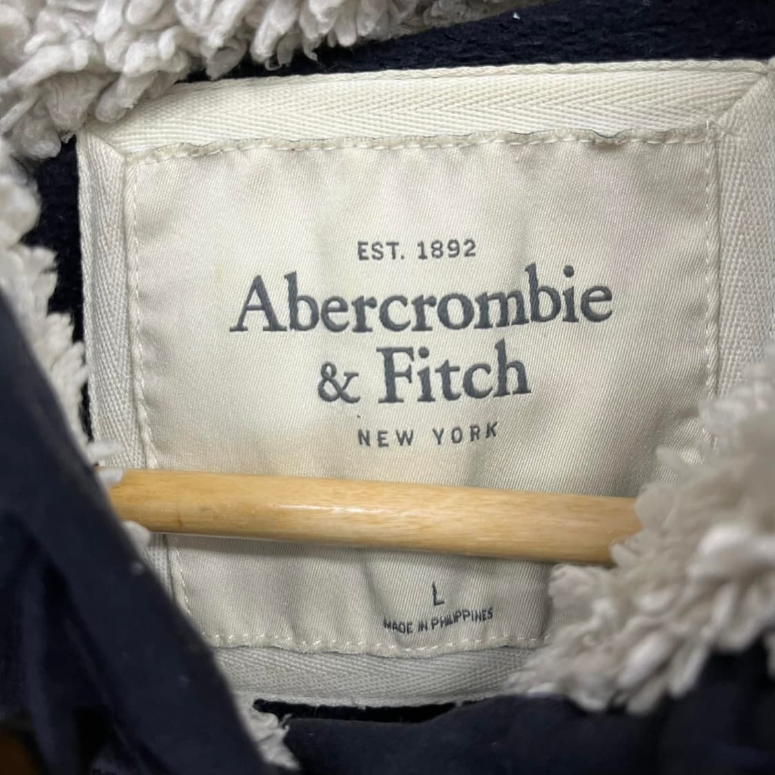 아베크롬비 y2k 울프죠 양털 대대장 스웻 셔츠 후드티(L) 상품이미지5