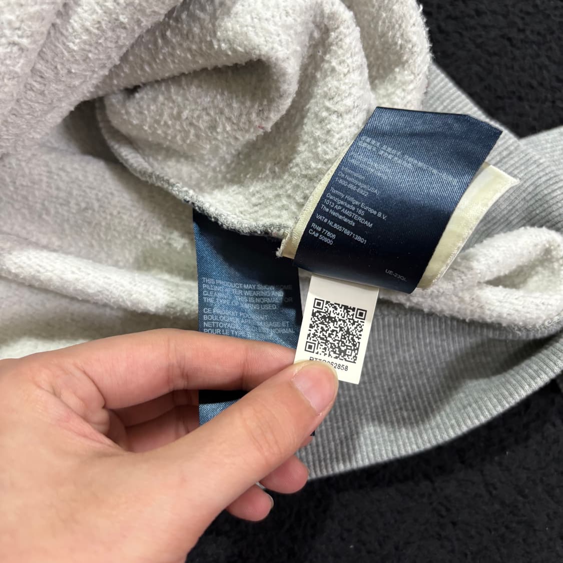 L 타미힐피거 그레이 빅로고 맨투맨 상품이미지6