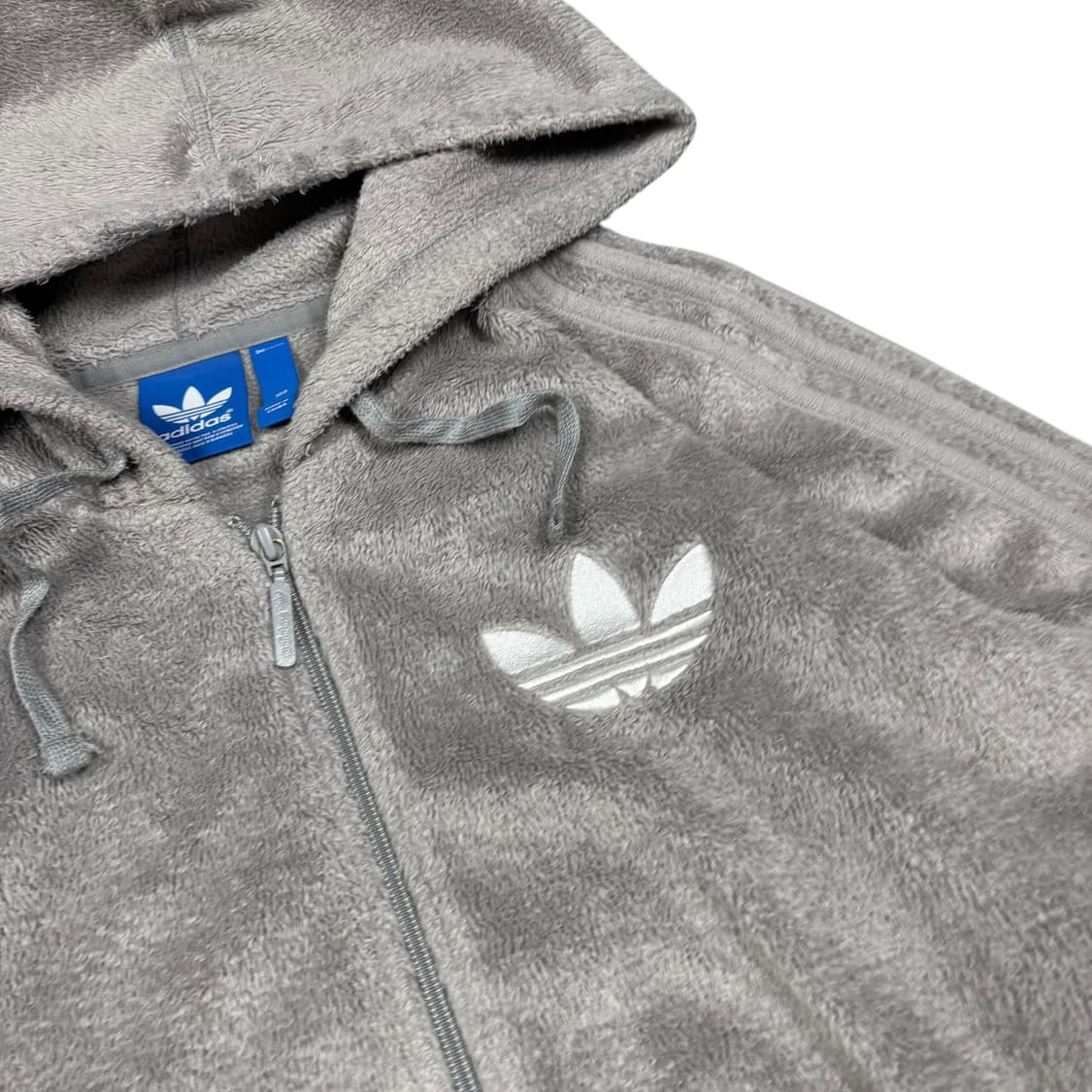 아디다스 그레이 쉐르파 후드집업 상품이미지4