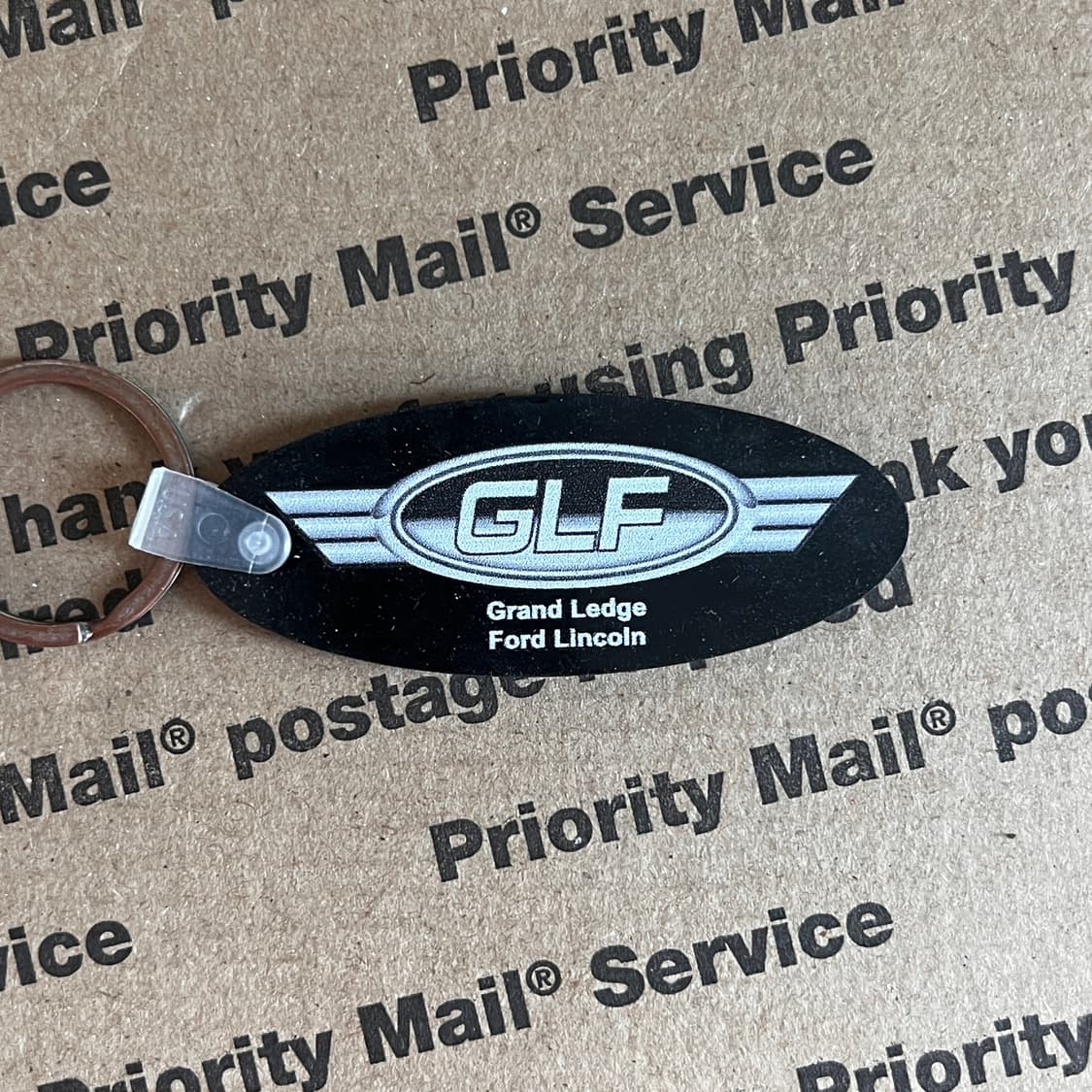 90s vtg Ford Lincoln Keyring 상품이미지1