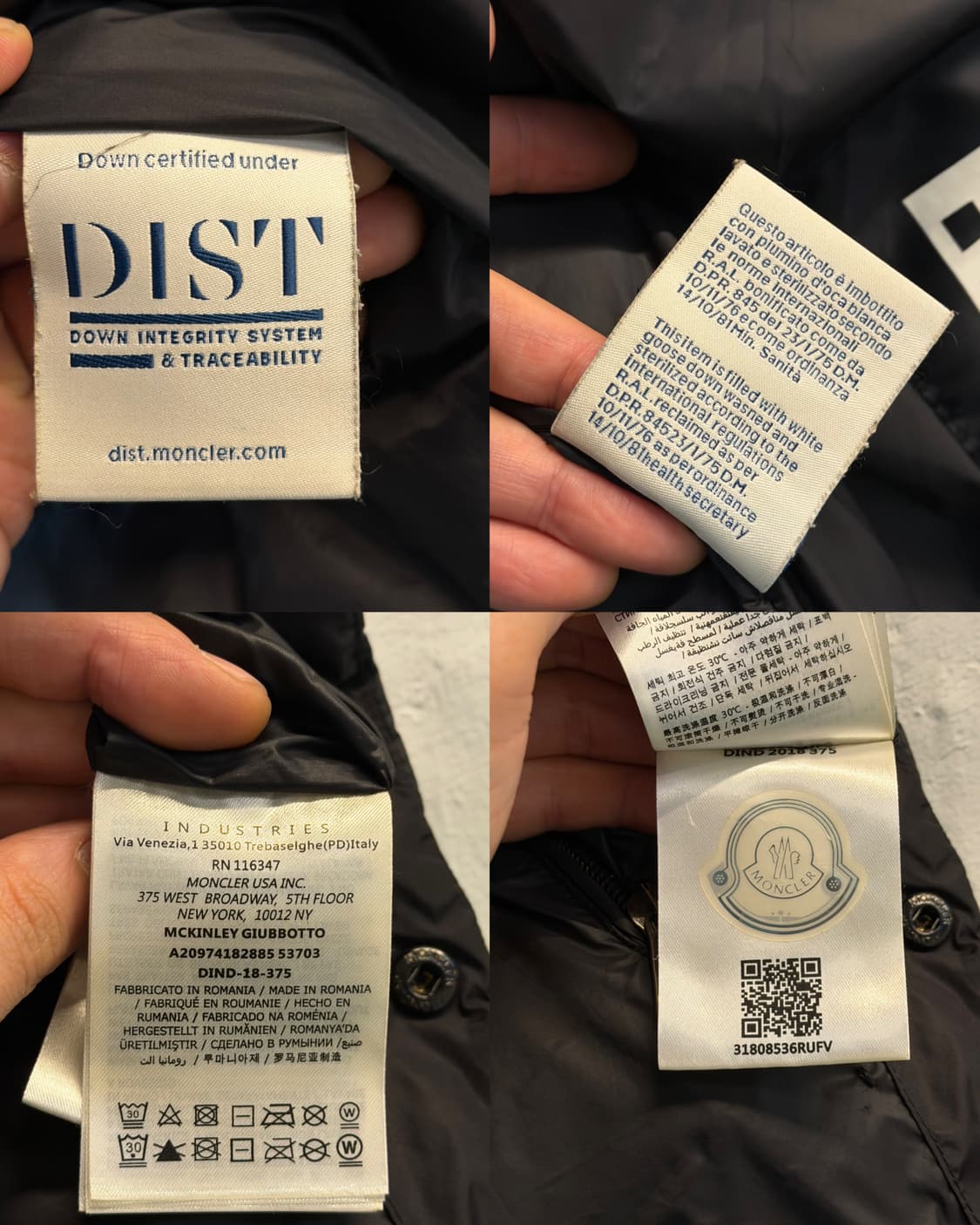 Moncler x Fragment 몽클레어 프라그먼트 블랙 조끼 패딩 4 상품이미지5