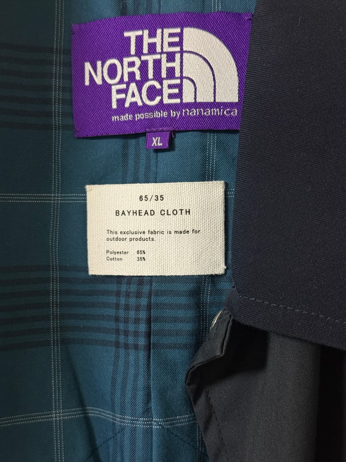 노스페이스 퍼플라벨X나나미카 필드자켓 65/35 Navy XL 상품이미지5