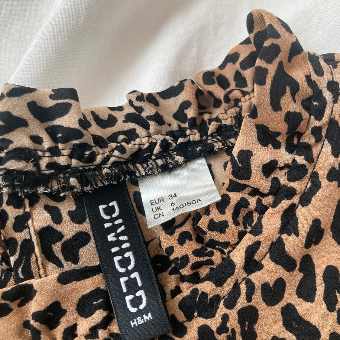H&M 레오파드 블라우스 34 상품이미지3