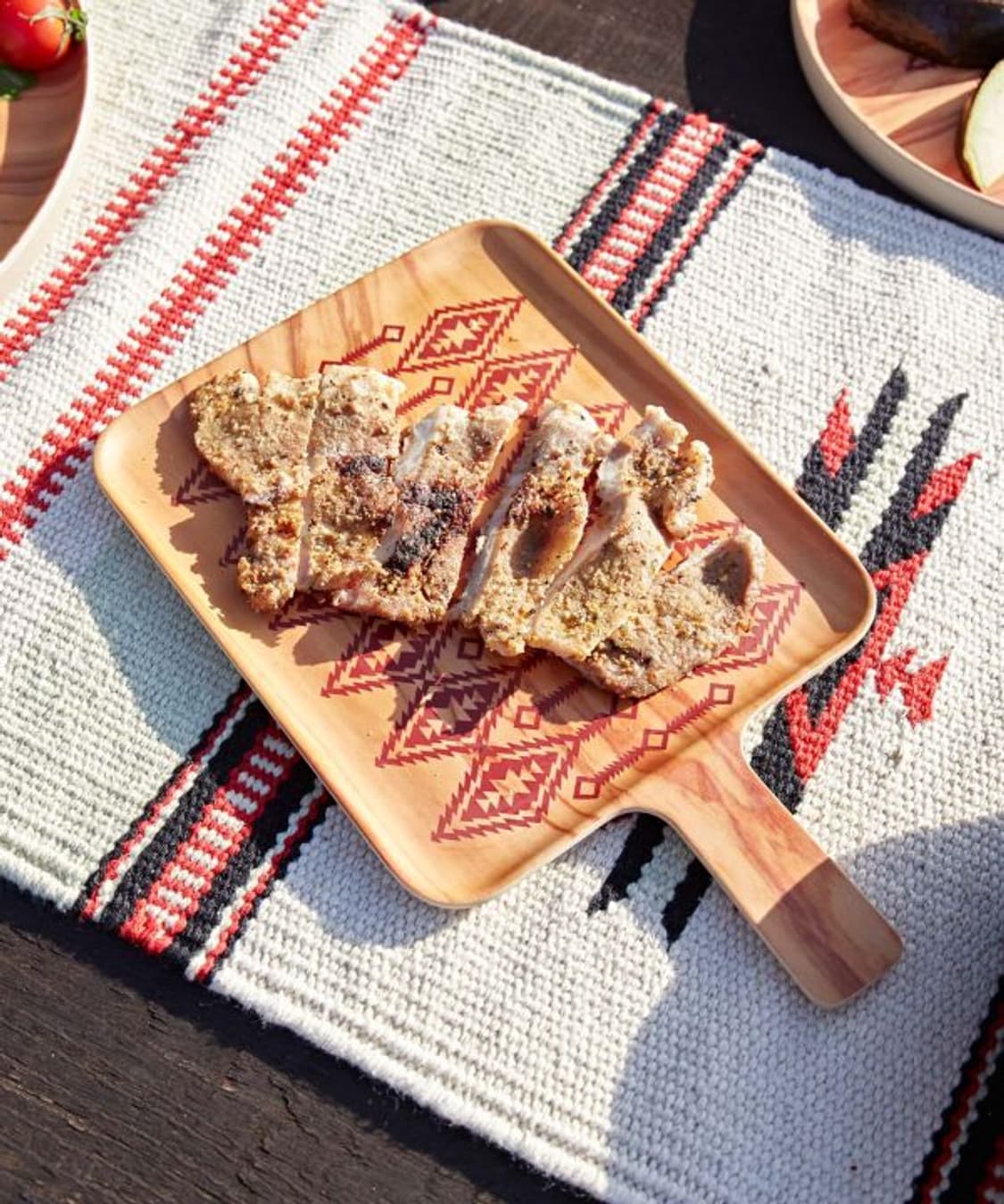 일본 오르테가 네이티브 패턴 멜라민 트레이 새상품 상품이미지5