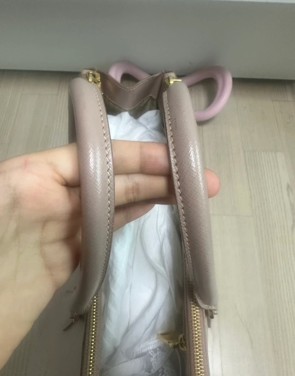 ( 정품 ) Prada 프라다 사피아노 가방 도트백 상품이미지3