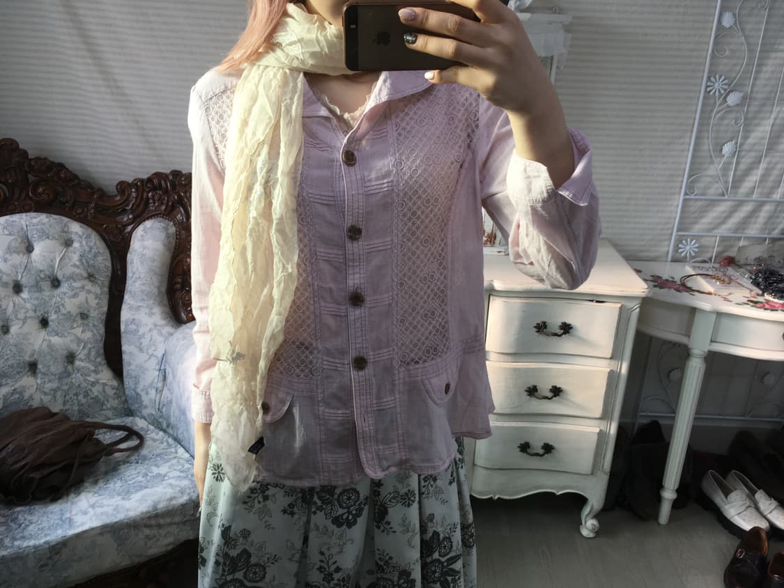 jpn vintage fairy silk muffler 상품이미지3