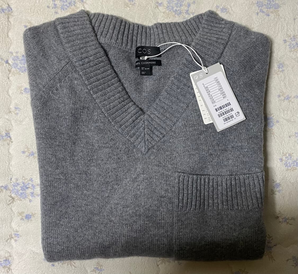 [L] cos 코스 캐시미어100% 브이넥 니트 상품이미지3