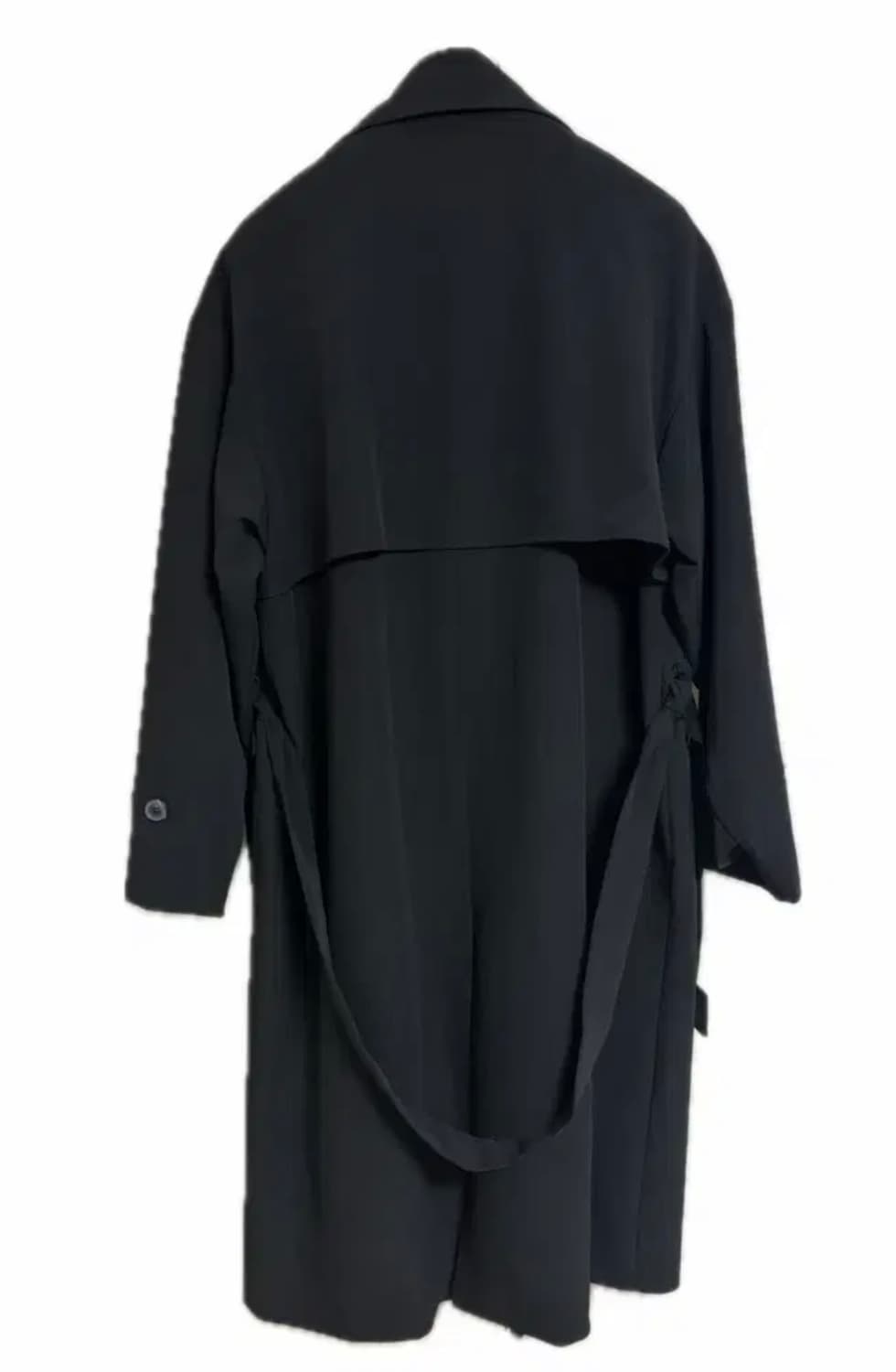 남성 블랙 트렌치 롱코트 상품이미지2