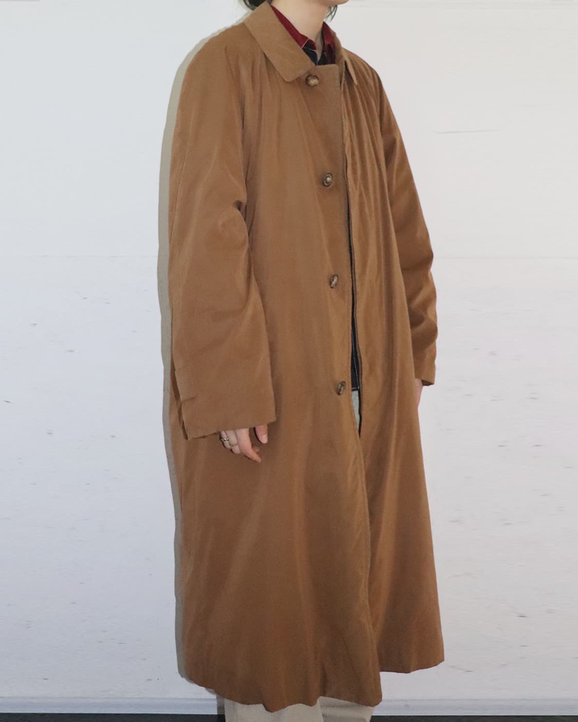 에르메스 80s 래글런 싱글 트렌치 코트 상품이미지3